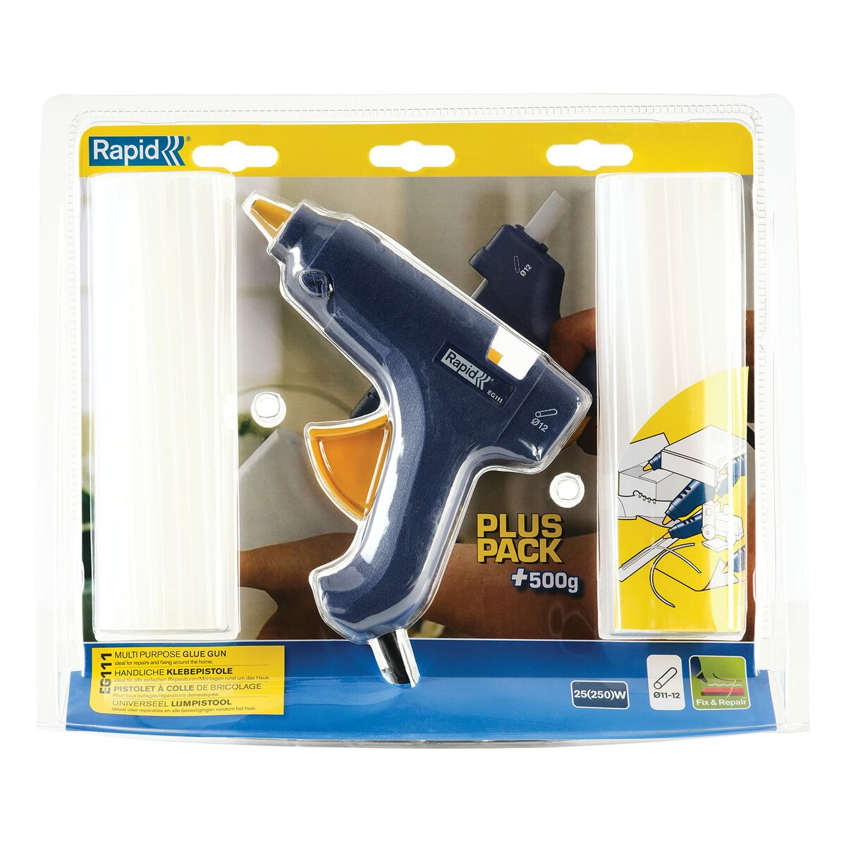 Lijmpistool Rapid Plus Pack eg111